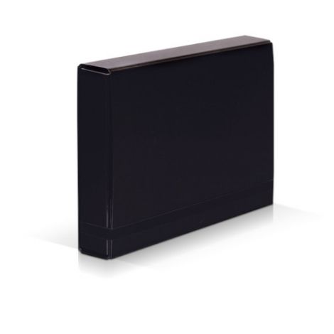 Teczka Vaupe A4/5cm Caribic Box z gumką, Czarna